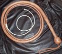 8ft Natural Tan 12 plait David Morgan Style Indiana Jones Bullwhip 1K